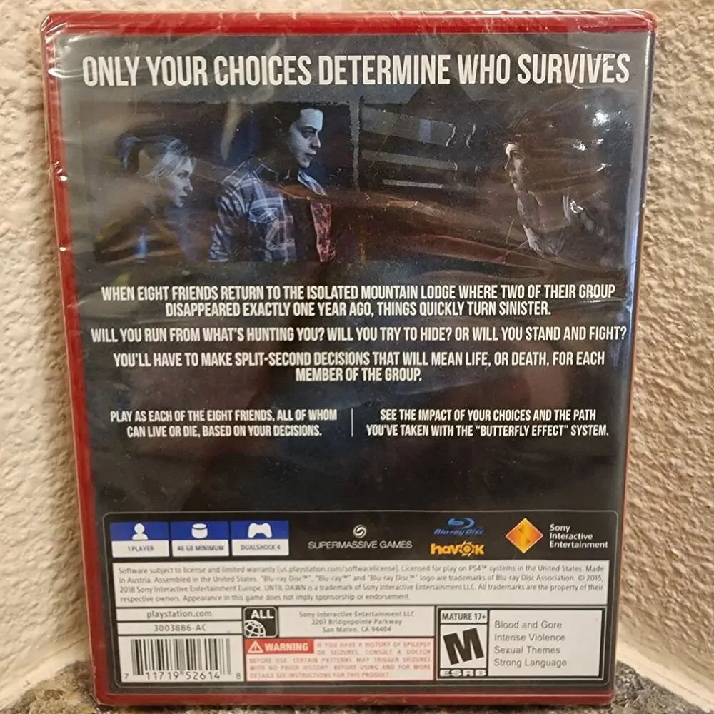 Game - Until Dawn [PH] (NEW) - PS4